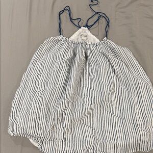 Converse Kids Navy and White Striped Camisole Y2K